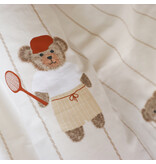 Matt & Rose Bettbezug, Teddybär – Einzelbett – 140 x 200 + 63 x 63 cm – Baumwolle