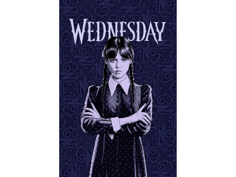 Wednesday Fleece blanket, Nevermore - 100 x 150 cm - Polyester