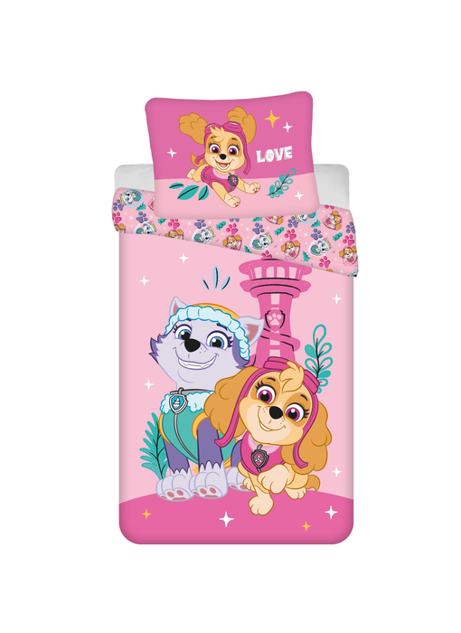 PAW Patrol Dekbedovertrek Love 140 x 200 + 70 x 90 cm Polyester