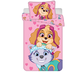 PAW Patrol BABY Duvet cover, Skye & Everest 135 x 100 + 40 x 60 cm Cotton