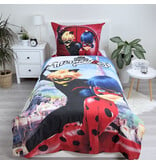 Miraculous Duvet cover, Cat Noir - 140 x 200 + 70 x 90 cm - Cotton