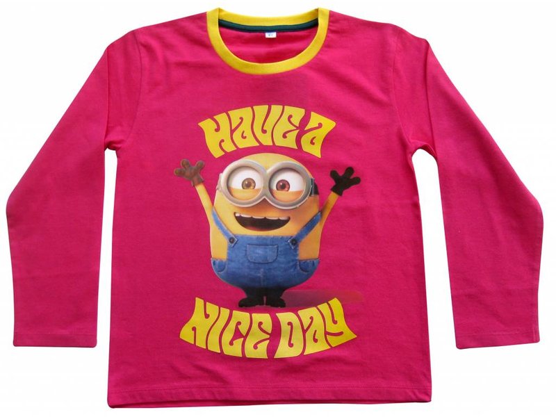 Minions Nice Day - Shirt girls lange Ärmel - 4 Jahre