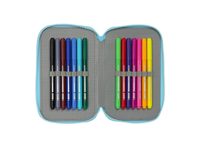 Bluey Filled Pencil Case, Fun - 36 pieces - 19.5 x 12.5 x 5.5 cm - Polyester