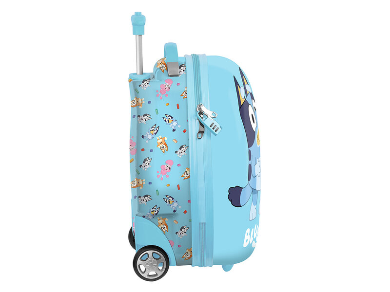 Bluey Chariot pour enfants, Fun - 43 x 28 x 23 cm - 27,7 litres - Valise rigide en ABS