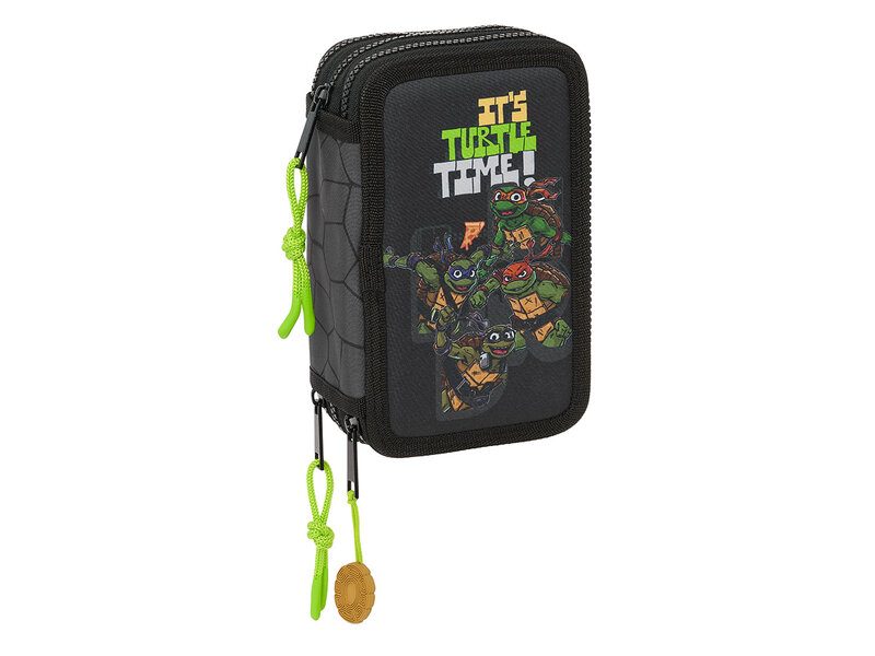 The Teenage Mutant Ninja Turtles Filled Pencil Case, Turtle Time - 36 pieces - 19.5 x 12.5 x 5.5 cm - Polyester