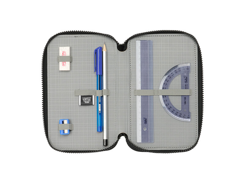 The Teenage Mutant Ninja Turtles Gevuld Etui, Turtle Time - 36 stuks - 19,5 x 12,5 x 5,5 cm - Polyester