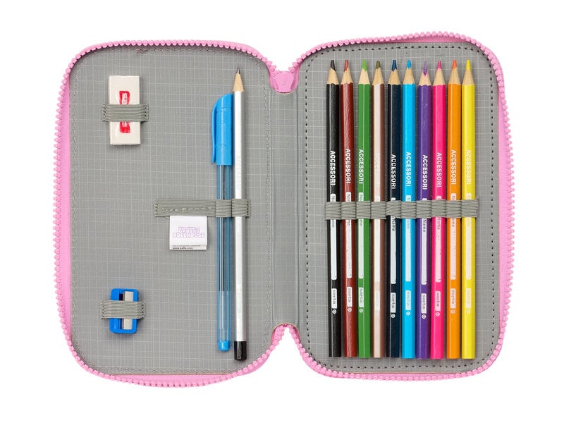 Gabby's poppenhuis Filled Pencil Case, Party - 28 pcs. - 19.5 x 12.5 x 4 cm - Polyester