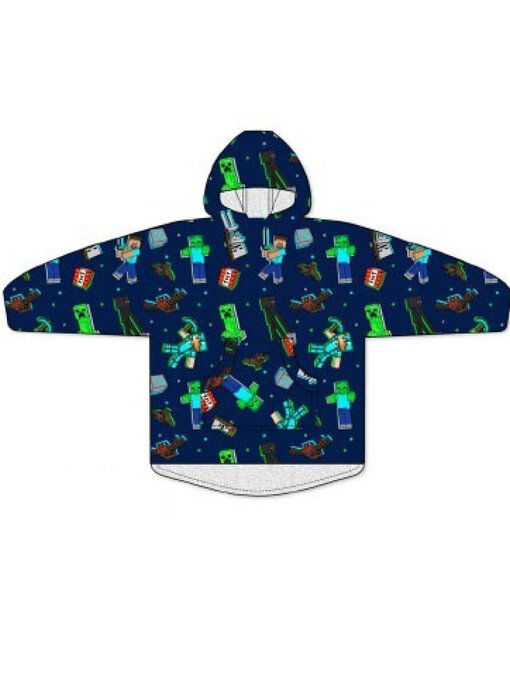 Minecraft Hoodie Fleecedecke Creepers Erwachsene Polyester (Einheitsgröße)