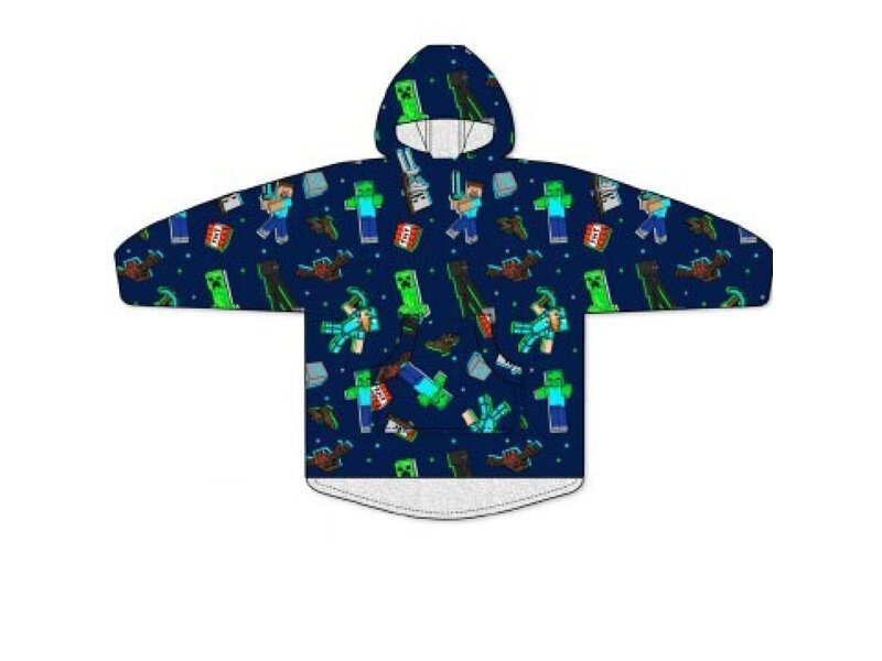 Minecraft Hoodie-Fleecedecke, Creepers – Erwachsene – Einheitsgröße – Polyester
