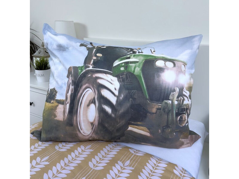 Sweet Home Dekbedovertrek Tractor - 140 x 200 cm / 70 x 90 cm - Katoen