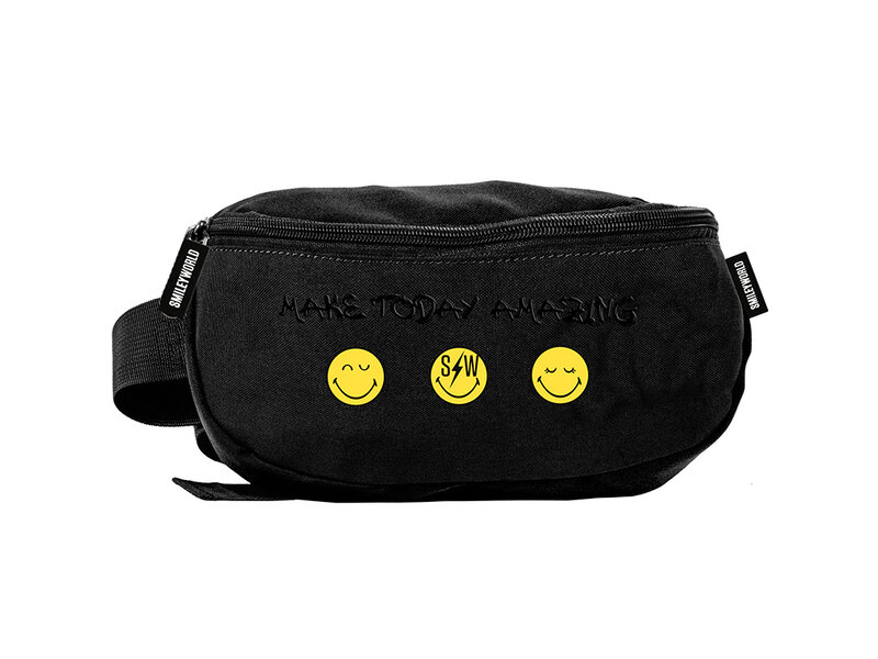 BeUniq Hip bag, Smiley - 24 x 13 x 9 cm - Polyester