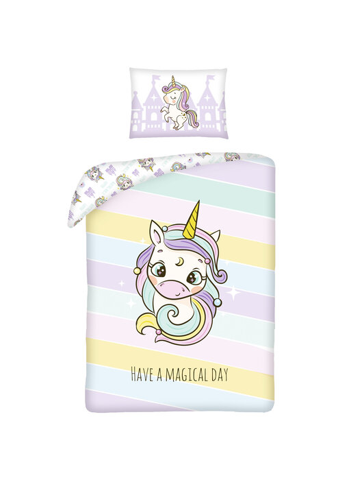Unicorn BABY Duvet cover Have a Magical Day 100 x 135 cm Cotton