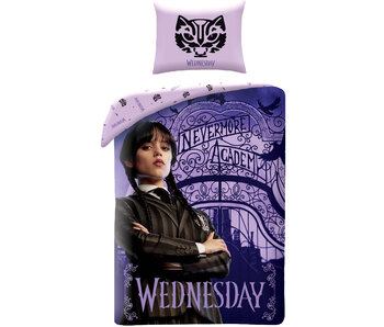 Wednesday Duvet cover Nevermore Academy 140 x 200 cm + 70 x 90 cm - Cotton