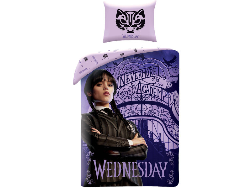 Wednesday Duvet cover, Nevermore Academy - 140 x 200 cm / 70 x 90 cm - Cotton