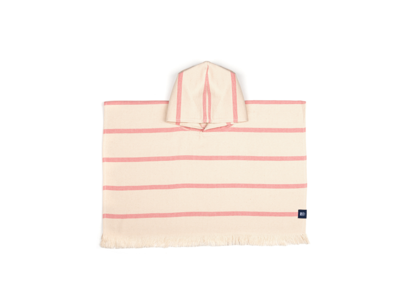 Torres Novas 1845 Poncho / cape de bain pour tout-petit, Boa Nova Roza - 2 à 4 ans - Coton