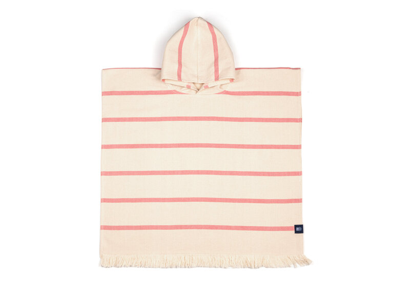 Torres Novas 1845 Textiel Children's poncho / bath cape, Boa Nova Pink - 5 - 10 years - Cotton