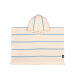 Torres Novas 1845 Kleinkinder-Poncho / Badeumhang, Boa Nova Blue - 2 bis 4 Jahre - Baumwolle