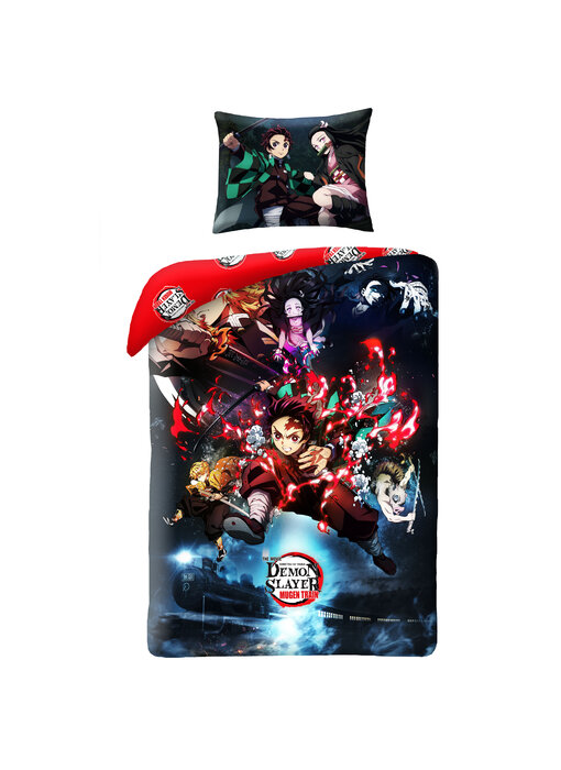 Demon Slayer Dekbedovertrek Mugen Train 140 x 200 cm + 70 x 90 cm Polyester