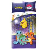 Pokémon Dekbedovertrek, City - 140 x 200 + 70 x 90 cm - Polyester