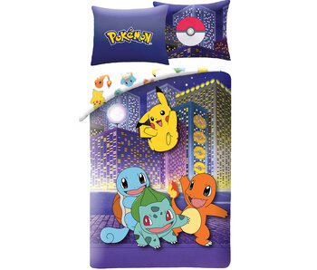 Pokémon Housse de couette City 140 x 200 cm + 70 x 90 cm Polyester