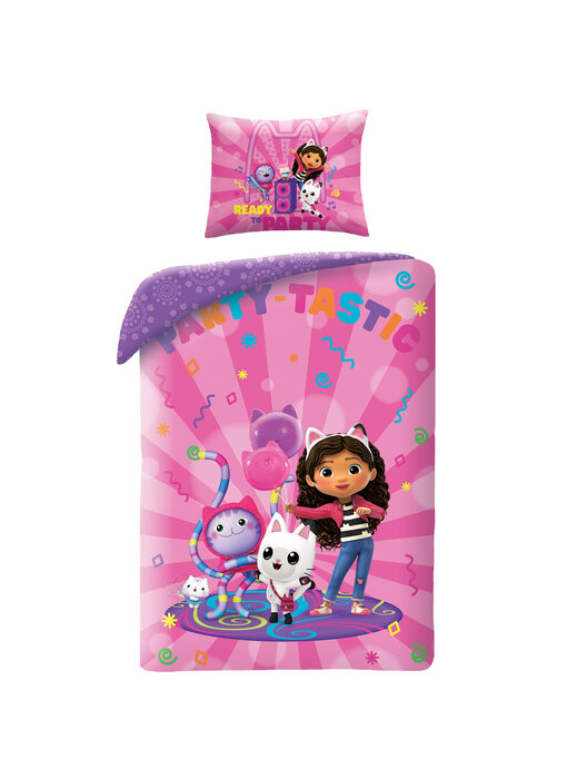Gabby's poppenhuis Housse de couette Party 140 x 200 cm + 70 x 90 cm Polyester
