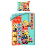 Minions Housse de couette, Snack Attack - 140 x 200 + 70 x 90 cm - Polyester