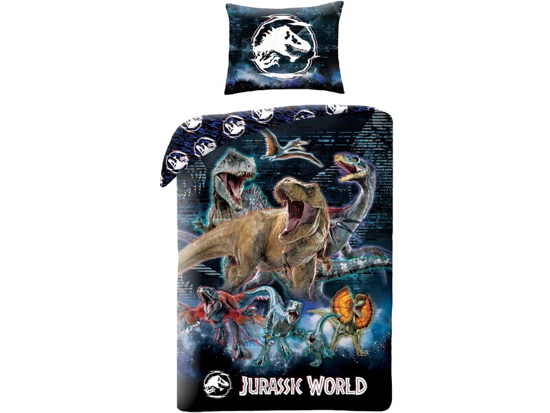 Jurassic World Bettbezug, Nubar – 140 x 200 + 70 x 90 cm – Polyester
