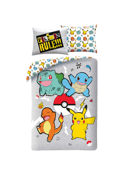 Pokémon Bettbezug Juniors Rule 140 x 200 cm + 70 x 90 cm Polyester