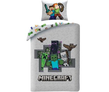 Minecraft Bettbezug Steve & Alex 140 x 200 cm + 70 x 90 cm Polyester