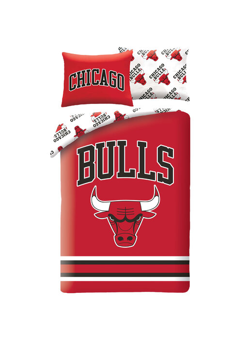 Chicago Bulls Dekbedovertrek Logo 140 x 200 cm + 70 x 90 cm - Polyester