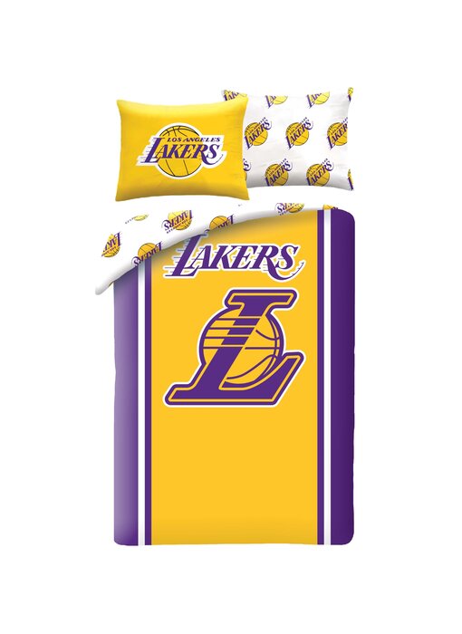 LA Lakers Duvet cover Logo 140 x 200 cm + 70 x 90 cm Polyester