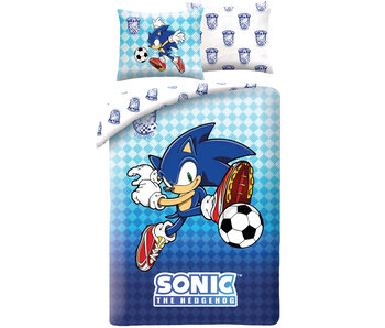 Sonic Duvet cover Football 140 x 200 cm + 70 x 90 cm -Polyester