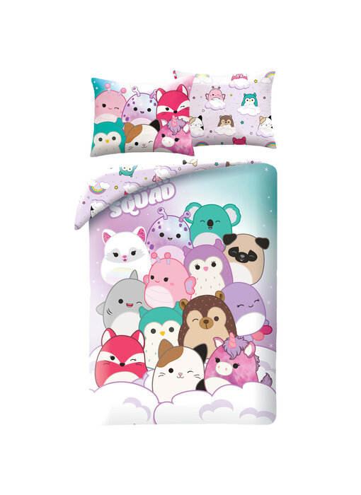 Squishmallows Bettbezug Squad 140 x 200 cm + 70 x 90 cm -Polyester
