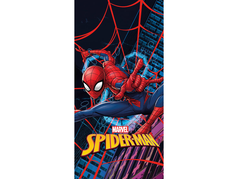 Spider-Man Serviette de plage, Web Adventure - 70 x 140 cm - Coton