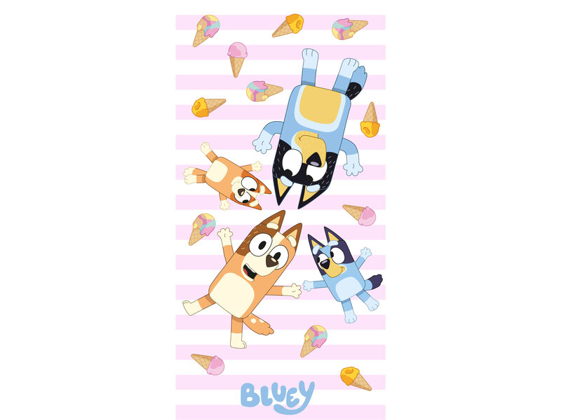 Bluey Serviette de plage, Ice Cream- 70 x 140 cm - Coton