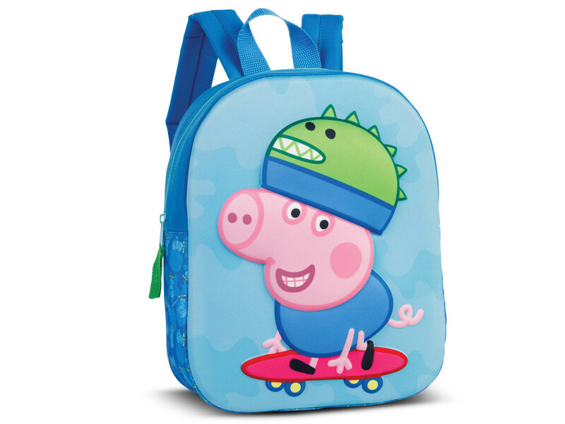 Peppa Pig Toddler backpack, Skate 3D - 32 x 25 x 6 cm - Polyester