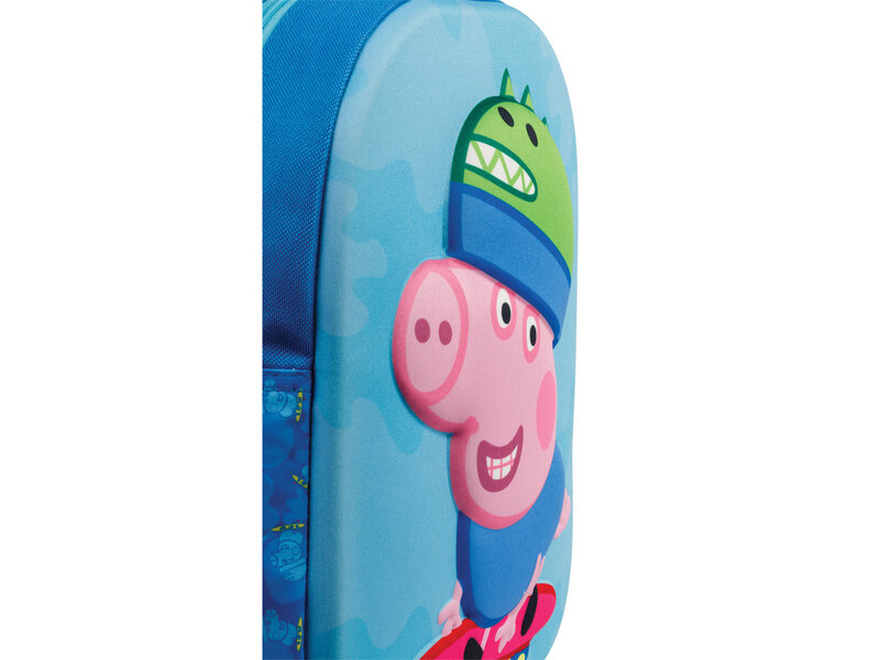 Peppa Pig Sac à dos enfant, Skate 3D - 32 x 25 x 6 cm - Polyester