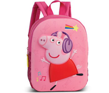 Peppa Pig Sac à dos pour tout-petit Musique 3D 32 x 25 x 6 cm Polyester