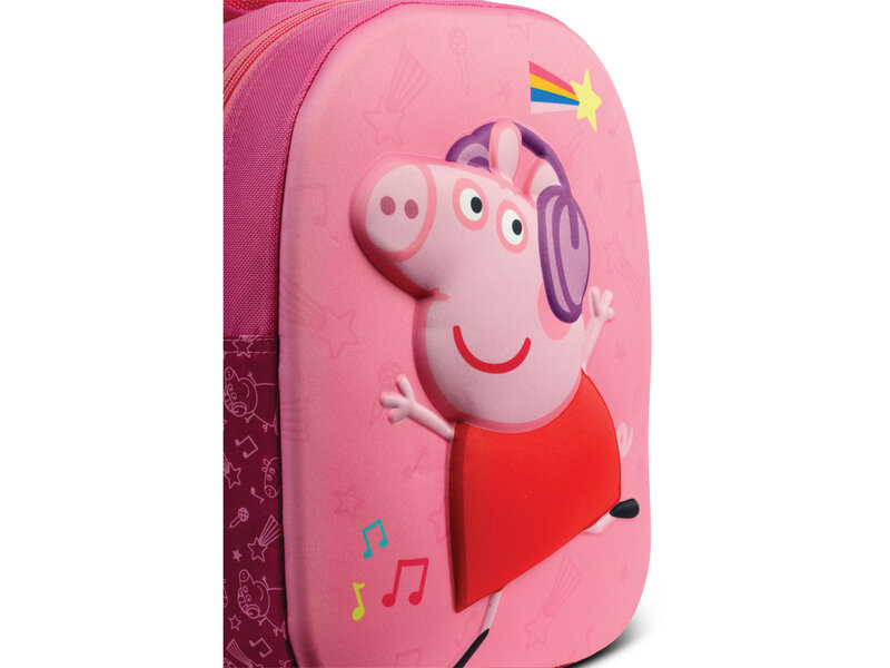 Peppa Pig Sac à dos pour enfant, Musique 3D - 32 x 25 x 6 cm - Polyester