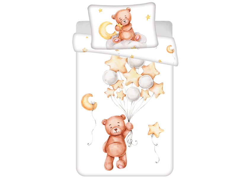 Sweet Home BABY Dekbedovertrek, Beer Ballon - 135 x 100 cm - Katoen