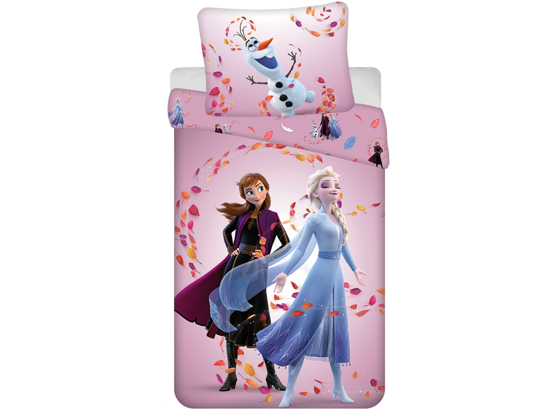Disney Frozen Housse de couette, Magical Time - 140 x 200 + 70 x 90 cm - Coton