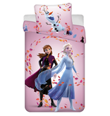 Disney Frozen Housse de couette, Magical Time - 140 x 200 + 60 x 80 cm - Coton