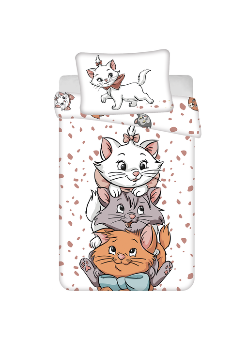 Disney Aristocats Housse de couette BÉBÉ, Friends 135 x 100 + 40 x 60 cm Coton