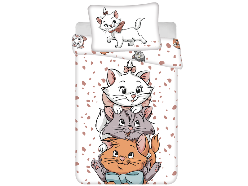 Disney Aristocats BABY Duvet cover, Friends - 135 x 100 + 40 x 60 cm - Cotton