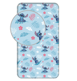 Disney Lilo & Stitch Fitted sheet Summer Time - Single - 90 x 200 cm - Cotton