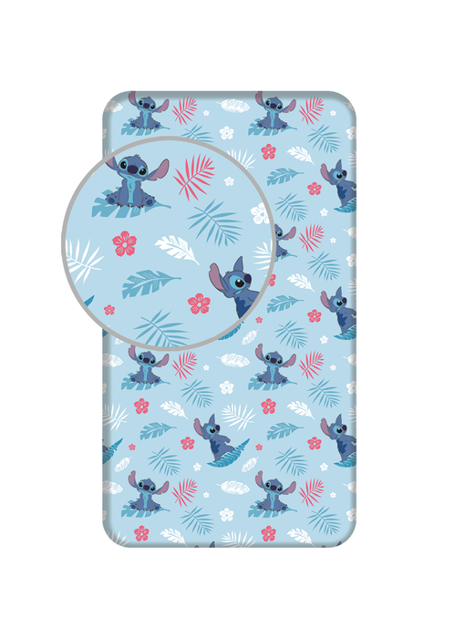 Disney Lilo & Stitch Fitted sheet Summer Time 90 x 200 cm Cotton