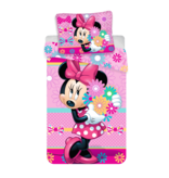 Disney Minnie Mouse Duvet cover Flowers - Single - 140 x 200 cm - Cotton