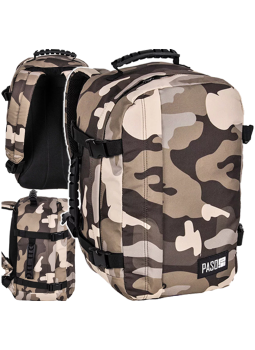 PASO Rugzak Camouflage 40 x 25 x 20 cm Polyester
