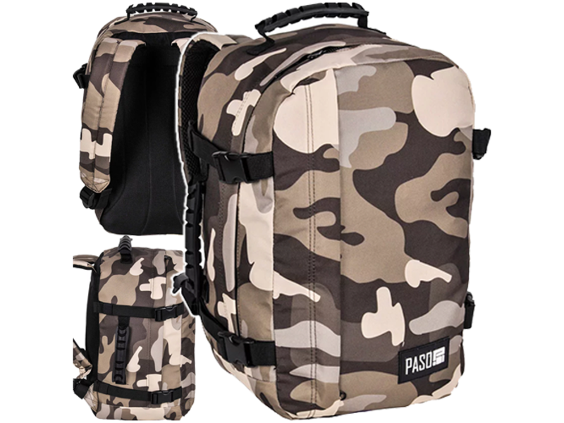 PASO Rugzak, Camouflage - 40 x 25 x 20 cm - Polyester