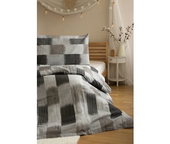 Sweet Home Housse de couette Brush Strokes 140 x 200 cm / 70 x 90 cm Mousseline